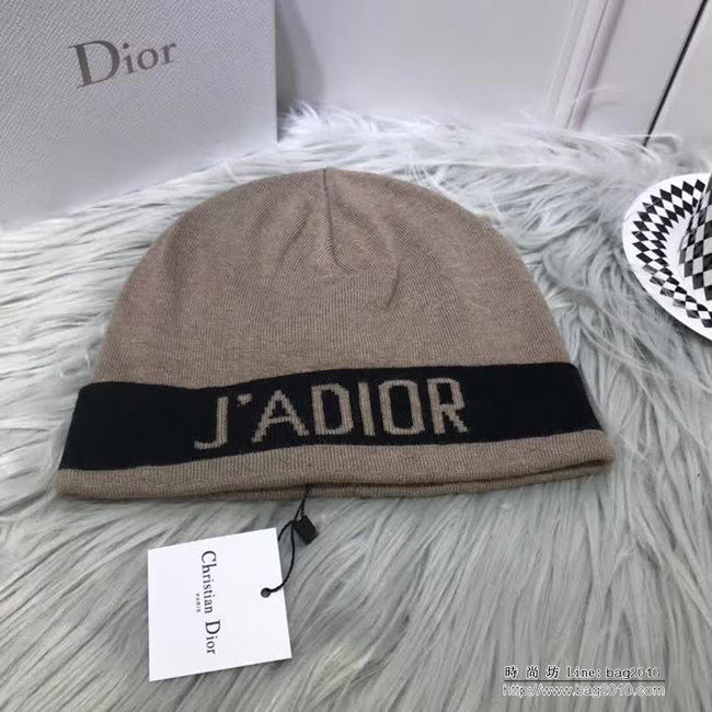 DIOR迪奧 專櫃新款 休閒百搭毛線帽 男女同款 LLWJ8732
